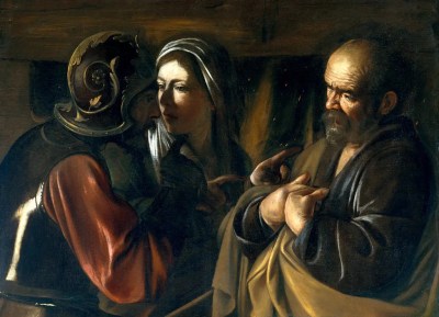 Caravaggio, The Denial of Saint Peter, 1610