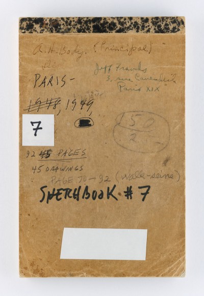 Ellsworth Kelly, Sketchbook #7, Paris, 1949.