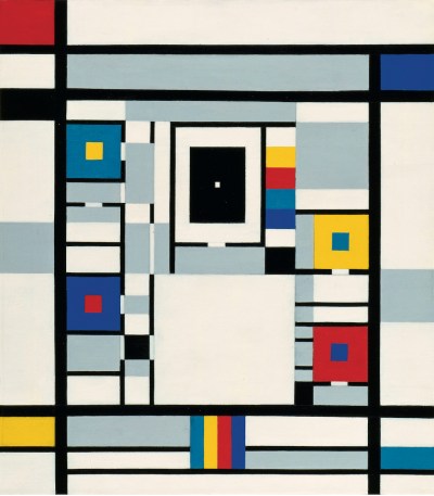 Charmion von Wiegand, Sanctuary of the Four Directions, 1959–60, oil on canvas, 36 x 32 inches.