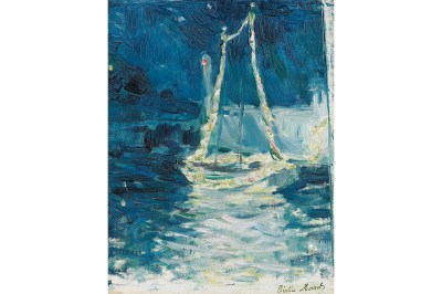 Berthe Morisot, Bateau illuminé, 1889