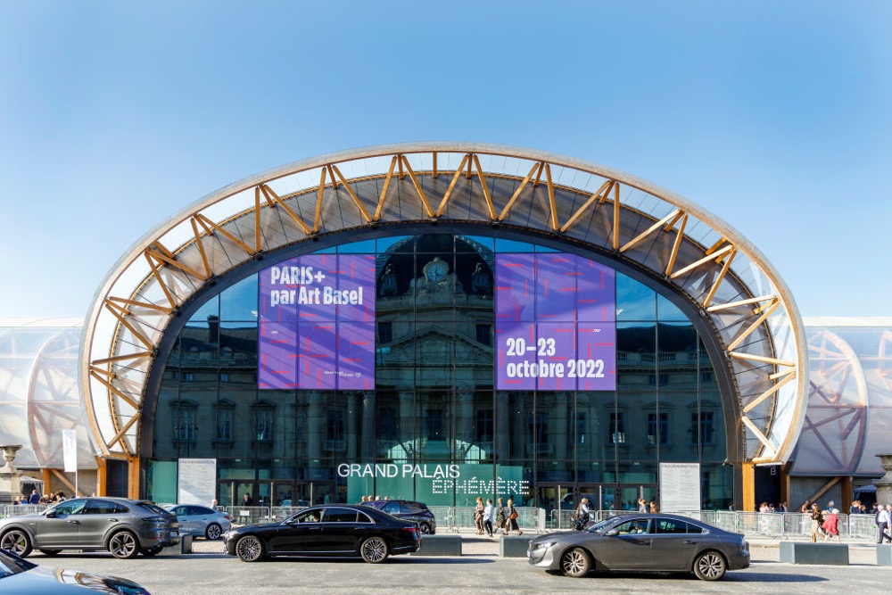 PARIS, FRANCE - OCTOBER 19: A general view of the Grand Palais Ephemere during the press preview of Paris+ Par Art Basel at Grand Palais Ephemere on October 19, 2022 in Paris, France. (Photo by Luc Castel/Getty Images)